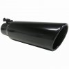 MBRP 18" Diesel Exhaust Tip 6" O.D., Rolled end, 4" intell 18" in length, Black coated