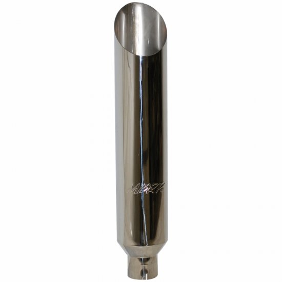 MBRP Smokers Chrome Stainless Steel Stack (Tip Only) (7") - Click Image to Close