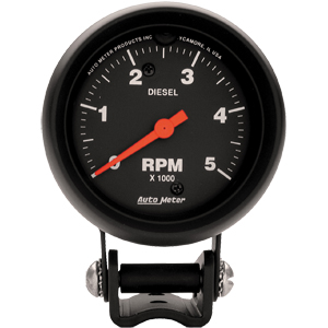 Auto Meter 2-5/8" Tachometer (Mini Tach / Diesel) 2888 - Click Image to Close
