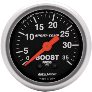 Auto Meter Sport-Comp Boost Gauge 3304 - Click Image to Close