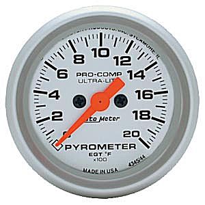 Auto Meter Ultra-Lite Pyrometer Gauge 4345 - Click Image to Close