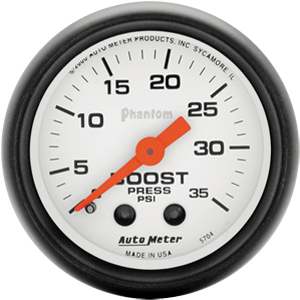 Auto Meter Phantom Series Boost Gauge 5704 - Click Image to Close