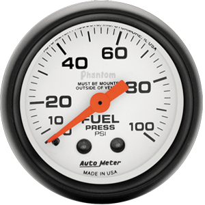 Auto Meter Phantom Series Fuel Pressure Gauge 5712 - Click Image to Close