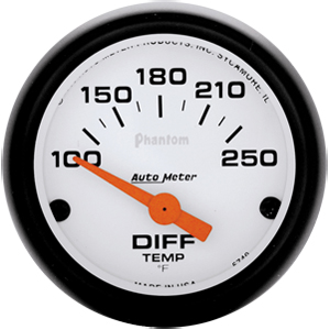 Auto Meter Phantom Series Differential Temp. Gauge 5749 - Click Image to Close