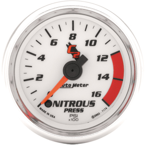 Auto Meter C2 Series Nitrous Pressure Gauge 7174 - Click Image to Close