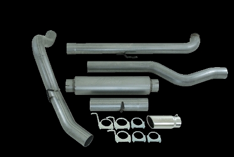 MBRP 4" Installer Series Downpipe-Back Exhaust System S6004AL - Click Image to Close