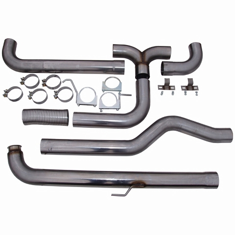 MBRP 4" XP Series Downpipe-Back Dual Exhaust Stack System S8000409 - Click Image to Close