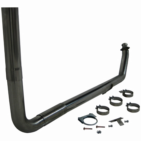 MBRP 4" XP Series Single Turbo-Back Exhaust Stack System S8112409 - Click Image to Close