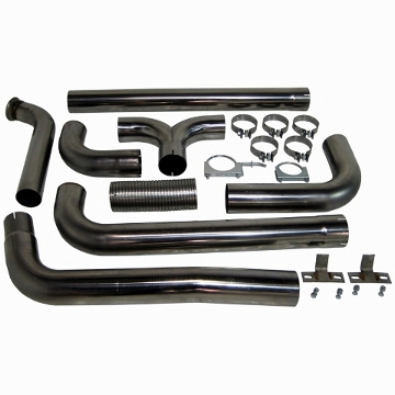 MBRP 4" XP Series Turbo-Back Dual Exhaust Stack System S8201409 - Click Image to Close