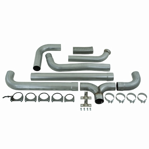 MBRP S8201AL 4" Installer Series Turbo-Back Dual Exhaust Stack System - Click Image to Close