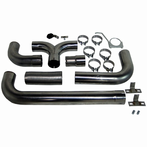 MBRP 4" XP Series Filter-Back Dual Exhaust Stack System S8202409 - Click Image to Close