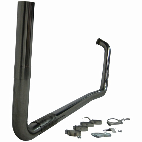 MBRP 4" XP Series Single Turbo-Back Exhaust Stack System S8208409 - Click Image to Close