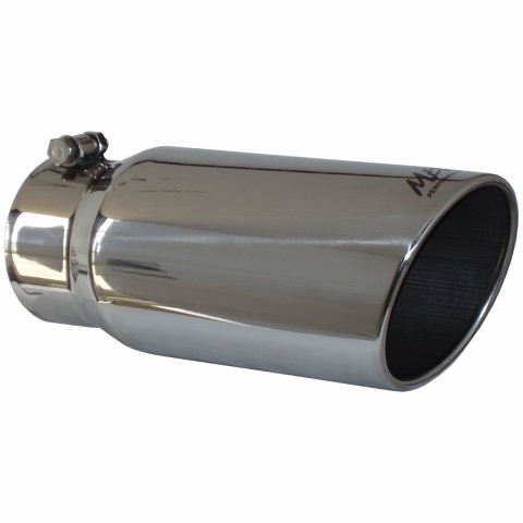 MBRP Angled Rolled Edge Single Wall Exhaust Tip (4" Inlet, 5" Outlet) T5051 - Click Image to Close