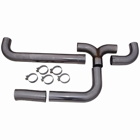 MBRP 4" XP Series Stack T-Pipe Kit UT1001 - Click Image to Close
