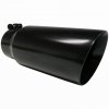 MBRP Black Angled Dual Walled Exhaust Tip (4" Inlet, 5" Outlet) T5053BLK